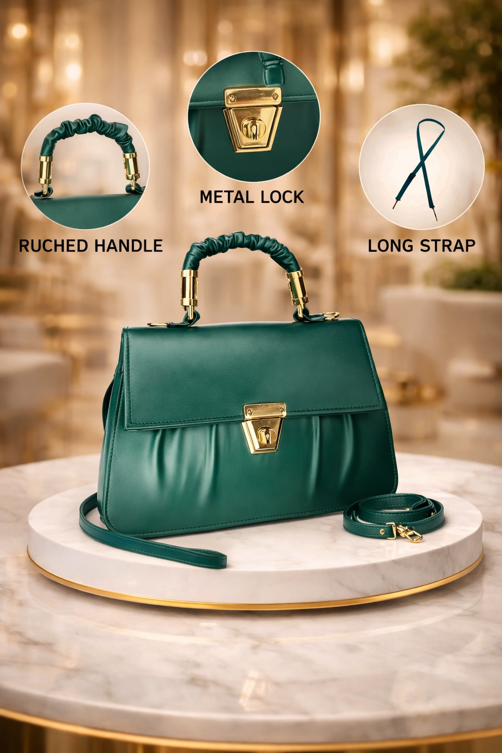 Ivory Luxe Elegance Handbag – Timeless Sophistication Redefined