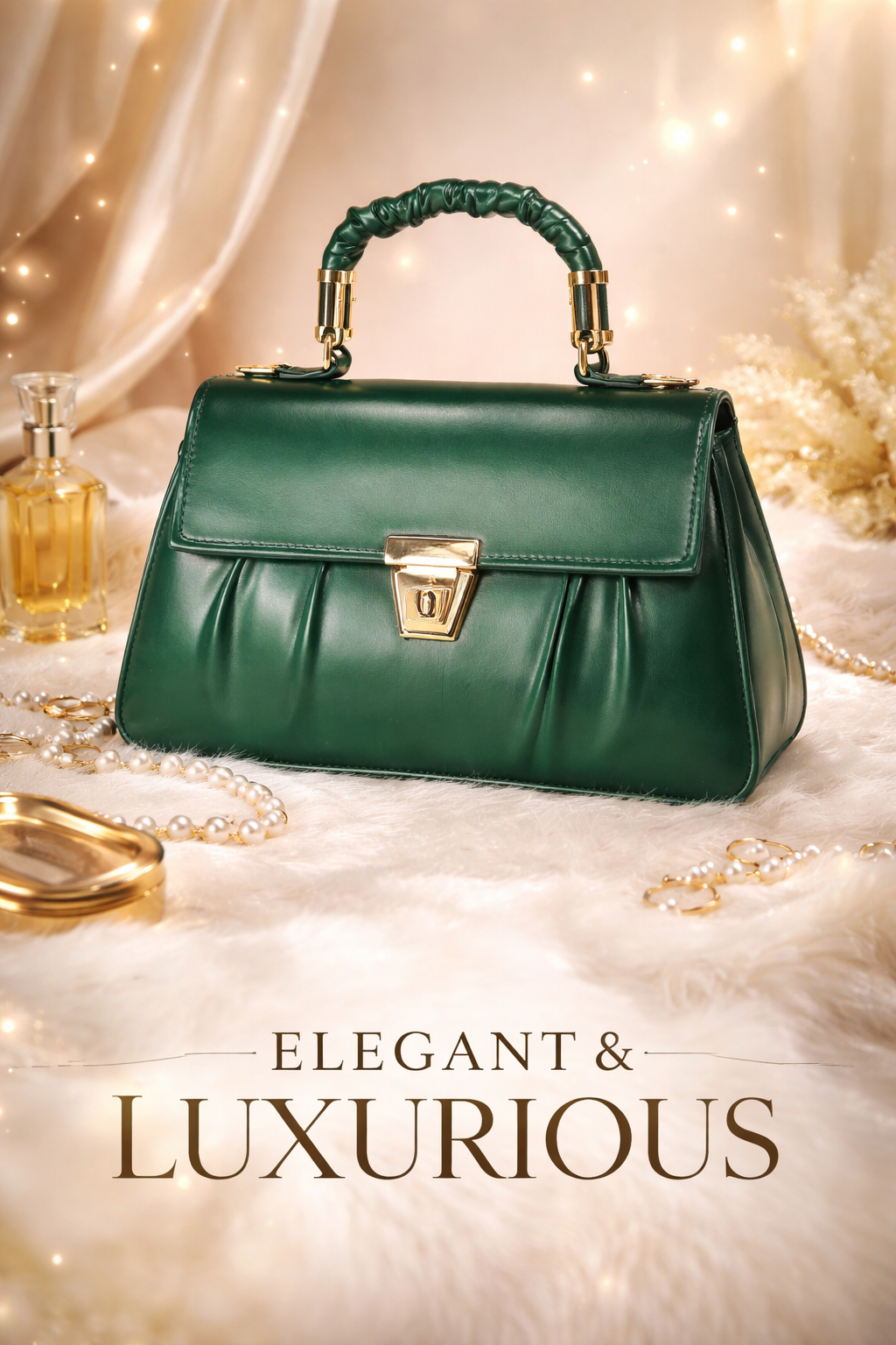 Ivory Luxe Elegance Handbag – Timeless Sophistication Redefined