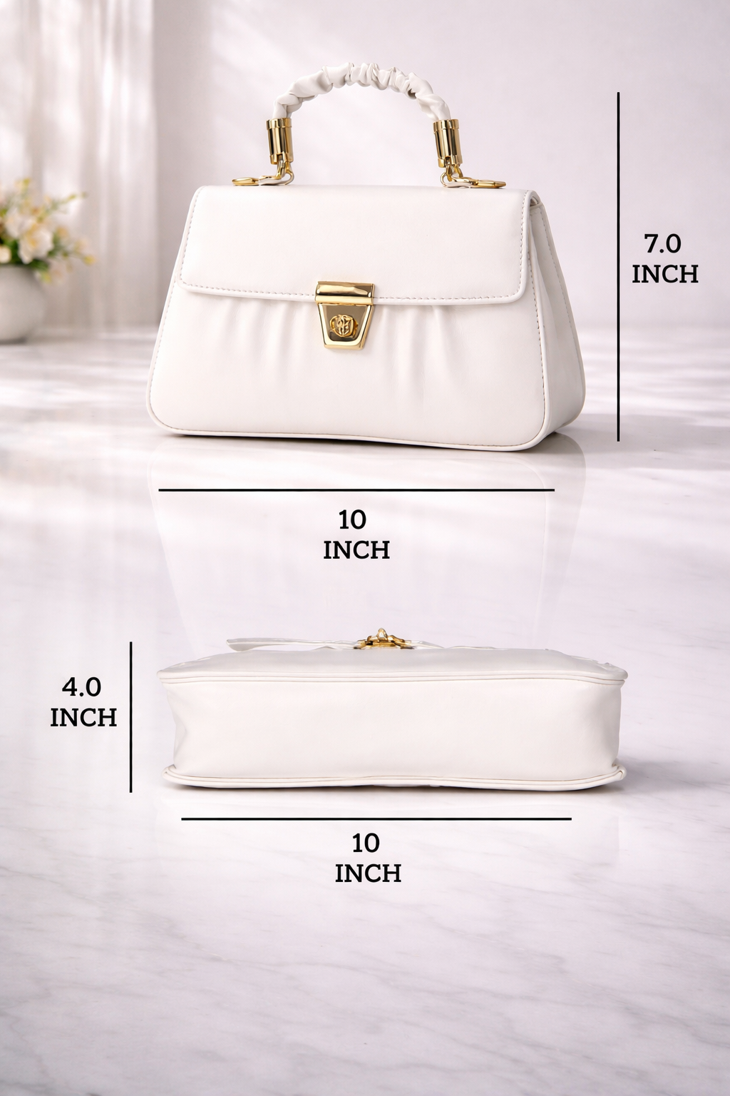 Ivory Luxe Elegance Handbag – Timeless Sophistication Redefined