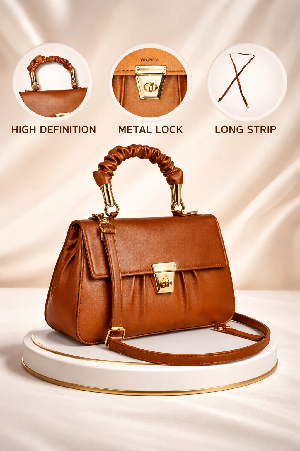 Ivory Luxe Elegance Handbag – Timeless Sophistication Redefined