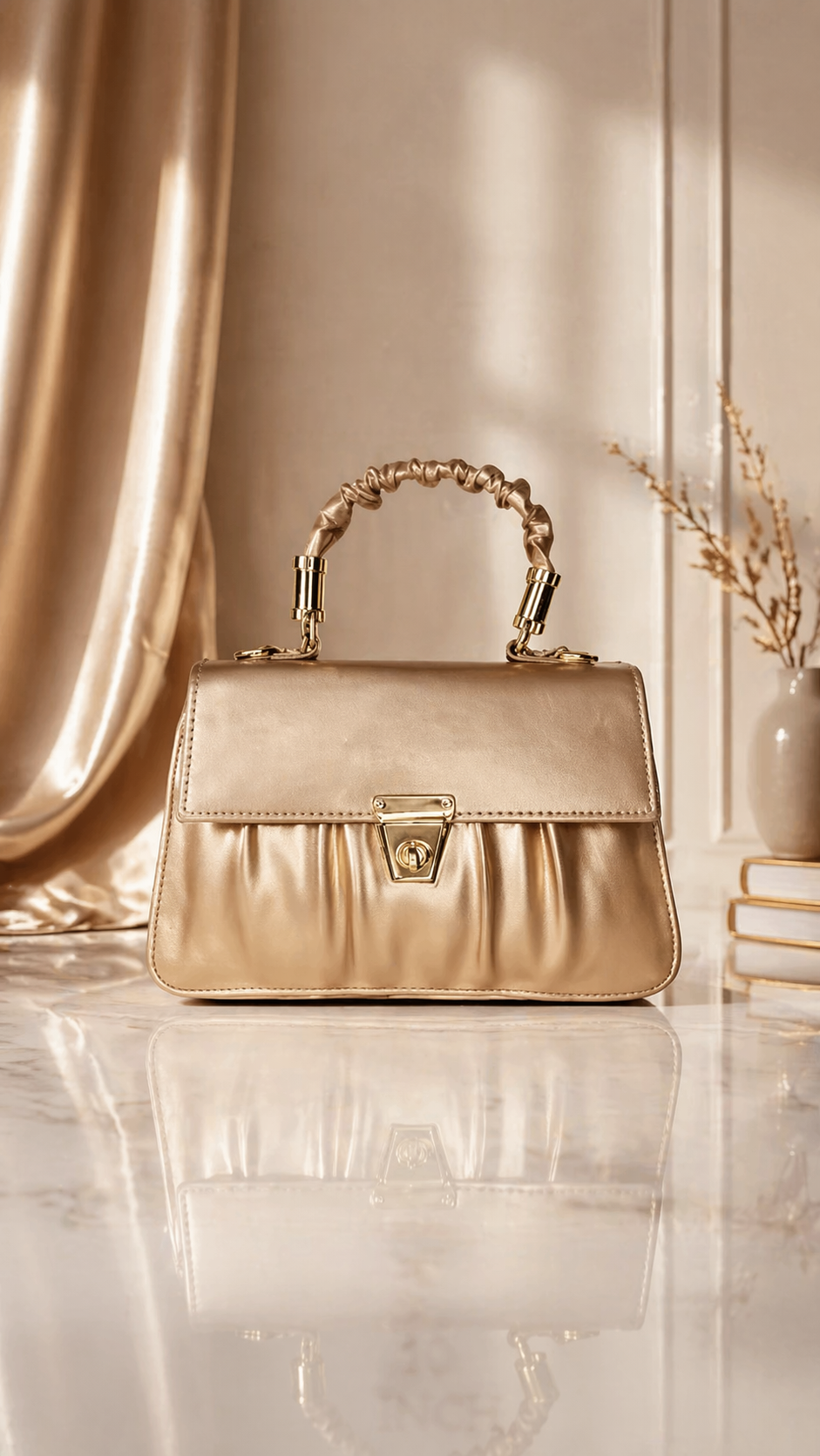 Ivory Luxe Elegance Handbag – Timeless Sophistication Redefined
