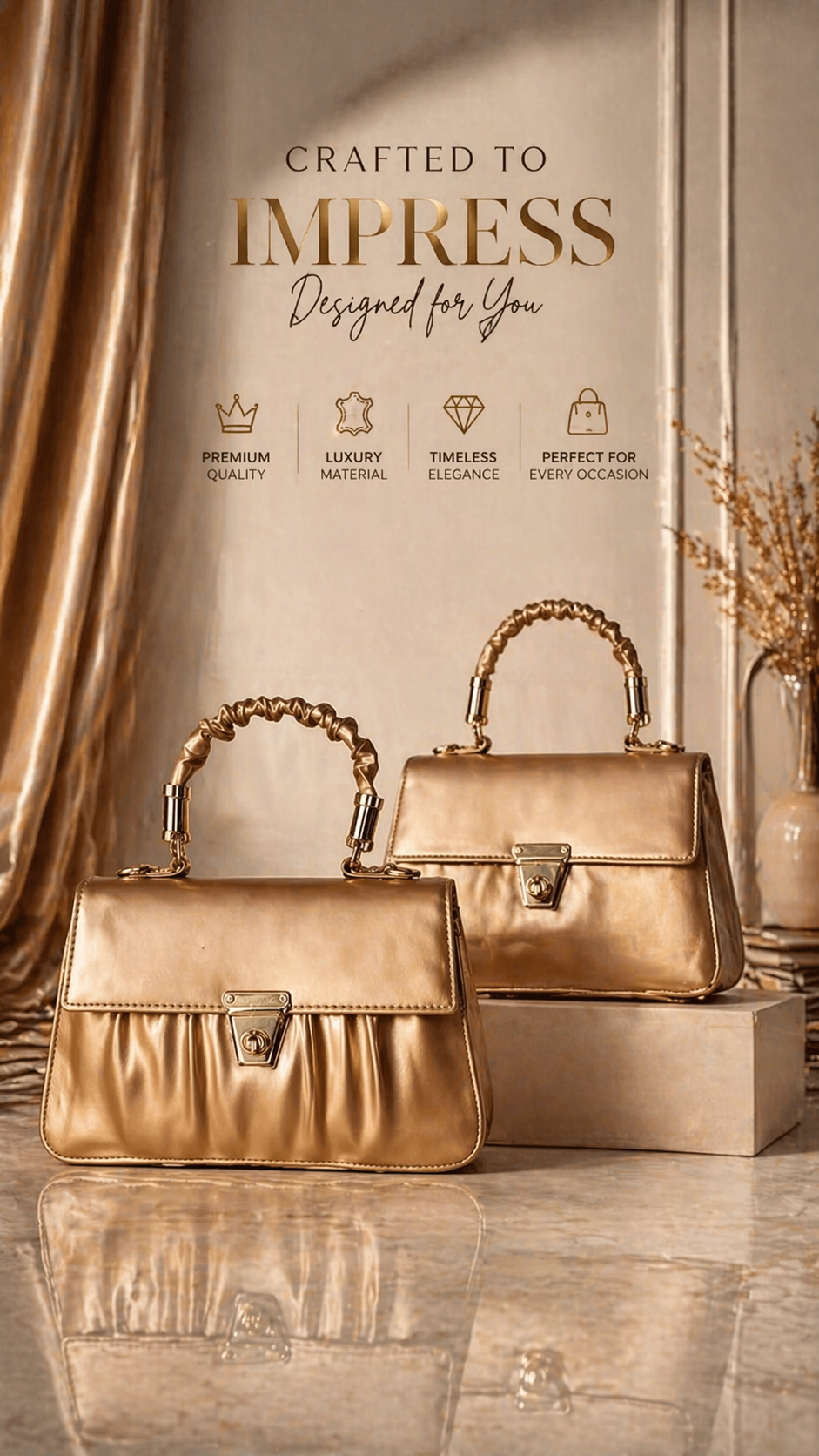 Ivory Luxe Elegance Handbag – Timeless Sophistication Redefined