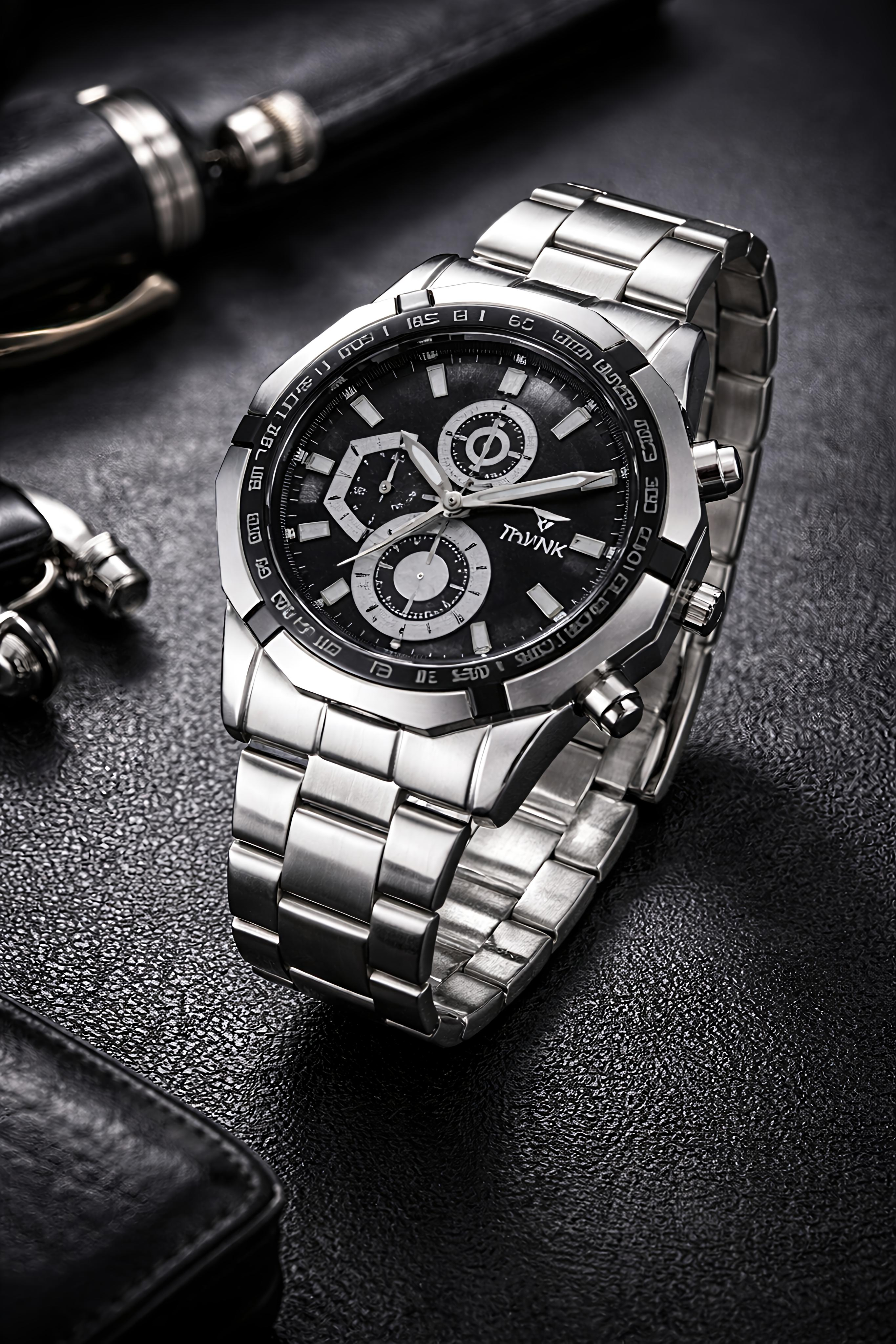 THYNK Imperial Black Dial Chronograph – Where Precision Meets Luxury